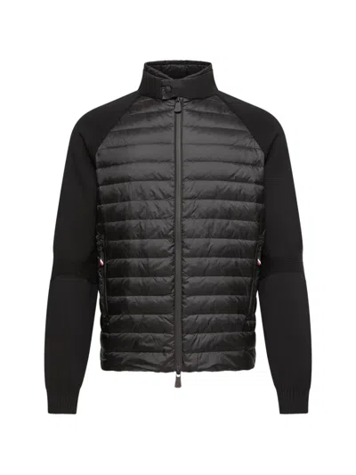 Moncler Grenoble Padded Zipped Cardigan In Black