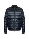 Moncler Padded Zip Jacket In Blue