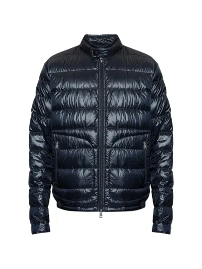 Moncler Padded Zip Jacket In Blue