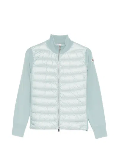 Moncler Padded Zip Jacket In Blue