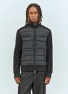 Moncler Men Padded Zip-up Cardigan In Black
