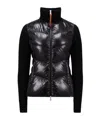 Moncler Padded Zip-up Cardigan In Black