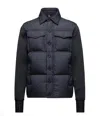 Moncler Padded Zip-up Cardigan In Blue