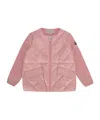 Moncler Padded Zip-up Cardigan In Pink