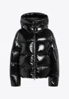 Moncler X Ee72 By Edward Enninful Lothar Glossy Down Jacket In Black