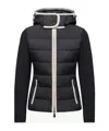 Moncler Padded Zip-up Hoodie In Black