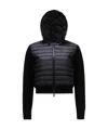 Moncler Padded Zip-up Hoodie In Black
