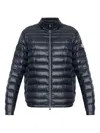 Moncler Padded Zip-up Jacket In Animal Print