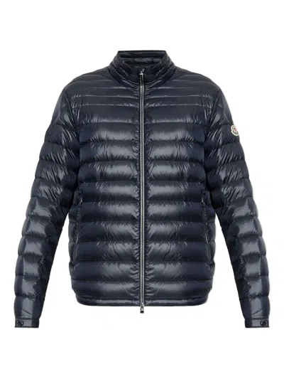 Moncler Padded Zip-up Jacket In Animal Print