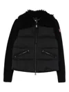 Moncler Padded Zip-up Jacket In Black