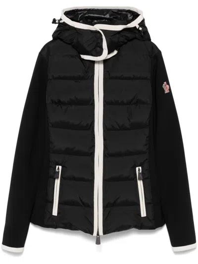 Moncler Padded Zip-up Jacket In Black