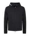 Moncler Padded Zip-up Jacket In Black