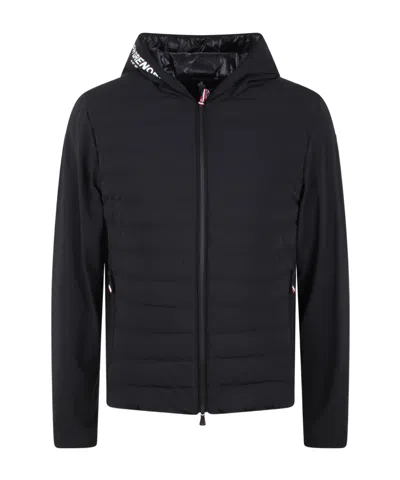 Moncler Padded Zip-up Jacket In Black