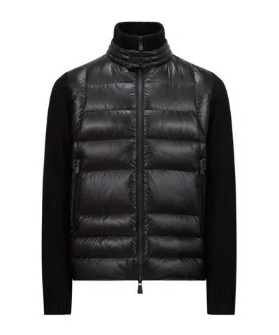 MONCLER MONCLER PADDED PANEL ZIPPED CARDIGAN