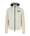 Moncler Hybrid Hooded Cardigan In White