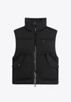 Moncler Padded Zip-up Vest In Black