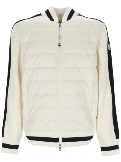 Moncler Padded Zip In White