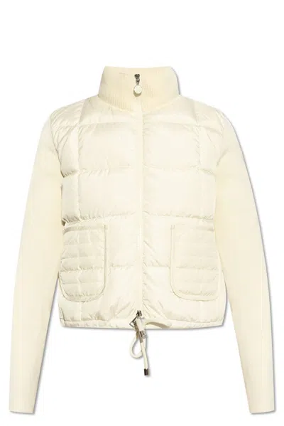 Moncler Padded Zip In White