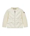 Moncler Padded Zipper Cardigan Down Jacket In White