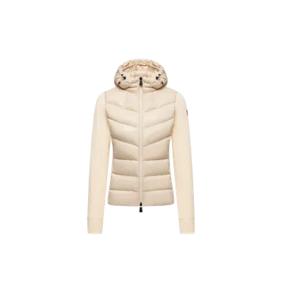 Moncler Padded Zip-up Hoodie, Women, White, Size: S
