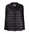 Moncler Logo Patch Down Jacket In Black