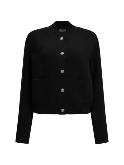 Moncler Padded-panel Jacket In Black