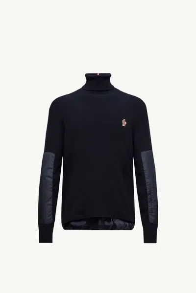 Moncler Padded-sleeve Sweater In Black