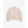 Moncler Pailly Padded Shell-down Bomber Jacket 4-12 Years Light Pink In Light Pink