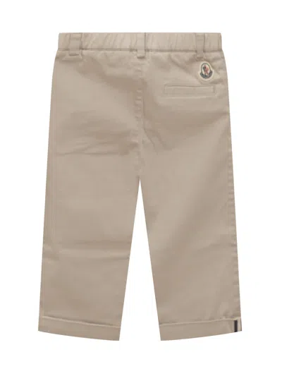Moncler Painted Trousers In Beige