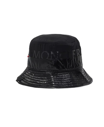 Moncler Panelled Bucket Hat In Black