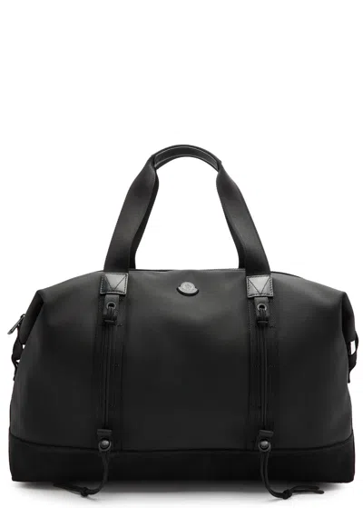 Moncler Panelled Canvas Holdall In Black