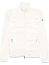 Moncler Wool-down Padded Cardigan In White