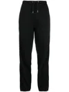 Moncler Cotton Blend Sweat Pants In Black