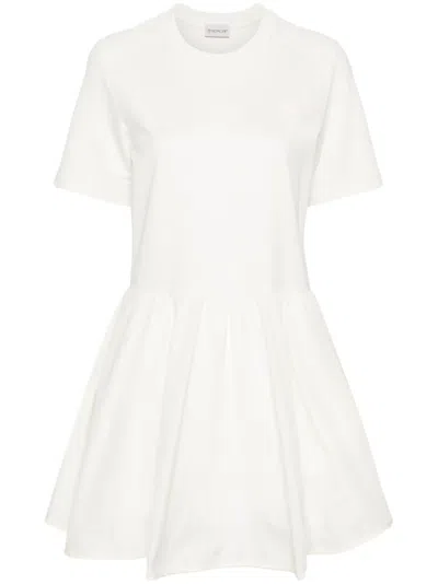 Moncler Panelled-design Dress In Neutrals