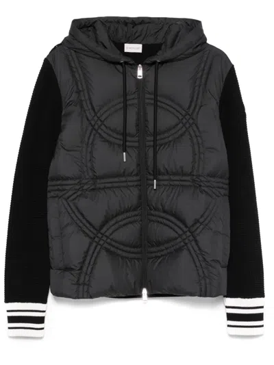 Moncler Panelled Jacket In Black