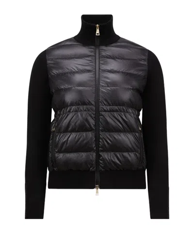 Moncler Panelled Jacket In Black