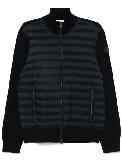 Moncler Panelled Jacket In Blue