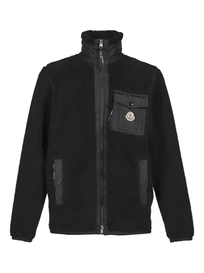 MONCLER PANELLED LOGO-PATCH JACKET