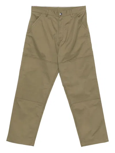Moncler Panelled Pocket Trousers In Gray
