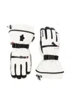 Moncler Panelled Ski Gloves In White