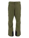 Moncler Panelled Ski Trousers In Green