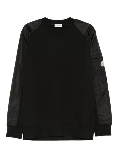 MONCLER PANELLED SWEATER