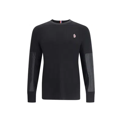 Moncler Grenoble Crewneck Sweatshirt In Black