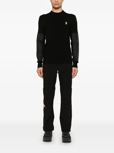 MONCLER PANELLED SWEATER