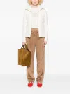 Moncler Panelled Track Pants In Brown
