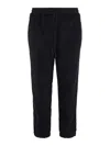 Moncler Trousers With Elastic Waist In Blue