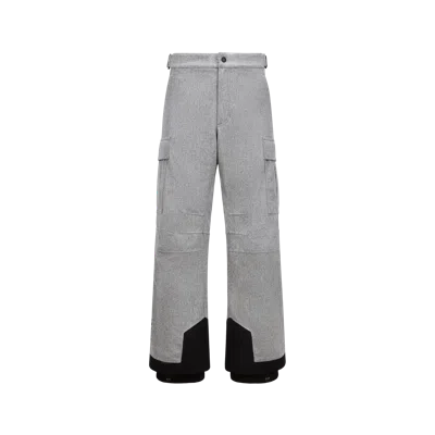Moncler Padded Technical Wool Ski Pants Grey