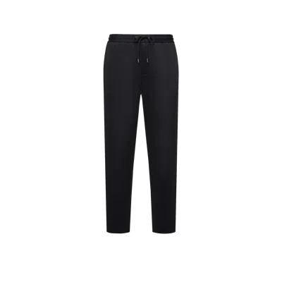 MONCLER MONCLER PANTALON DE SURVÊTEMENT À LOGO, HOMME, NOIR, TAILLE: 54