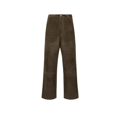 Moncler Corduroy Jogging Trousers In Green