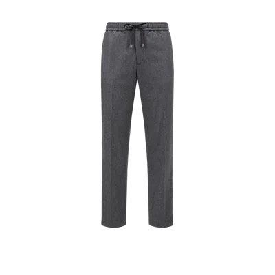 Moncler Cashmere Blend Jogging Trousers Grey